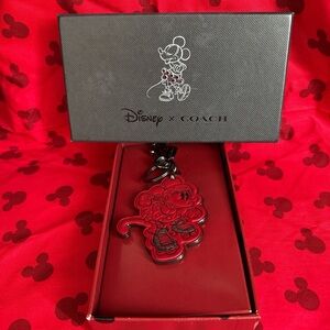 Disney x Coach Red Mickey Mouse Keychain